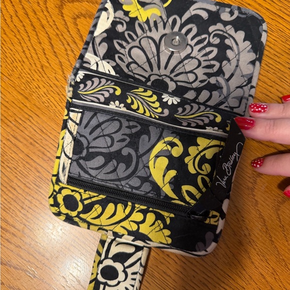 Vera Bradley Black and Gray Floral Wallet - Picture 4 of 6